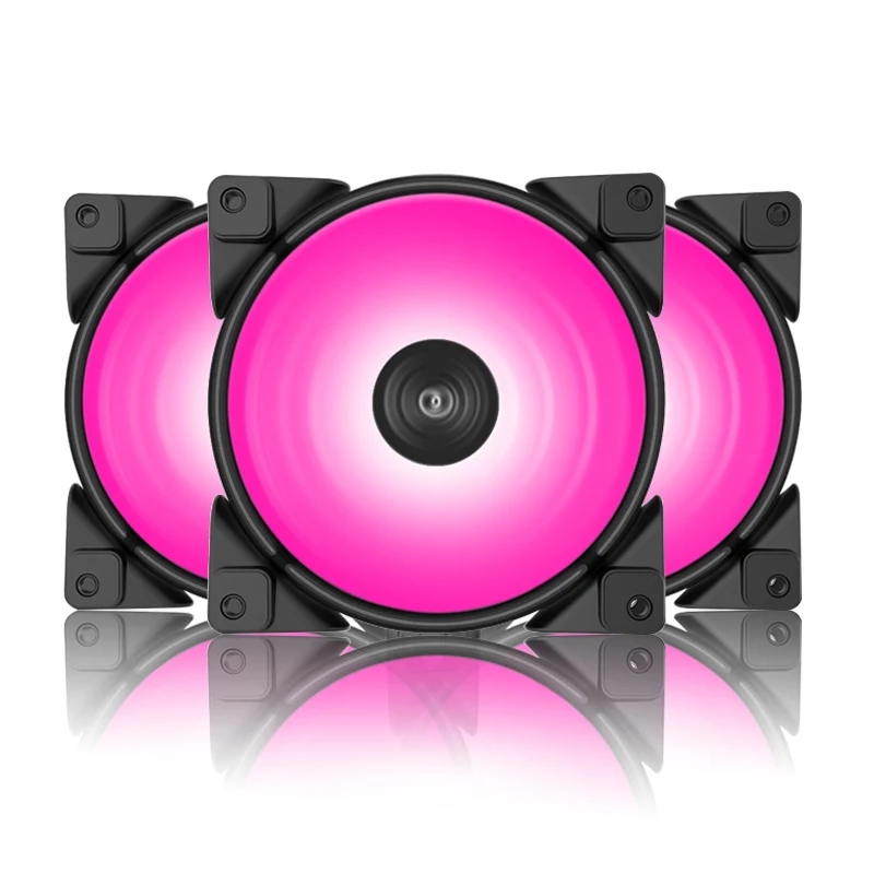 Pccooler компьютер чехол вентиляторы 120 мм/12 см вентилятор Cooler RGB 5V 3PIN/12V 4PIN 3 шт упакованы бесшумный вентилятор охлаждения для настольного компьютера