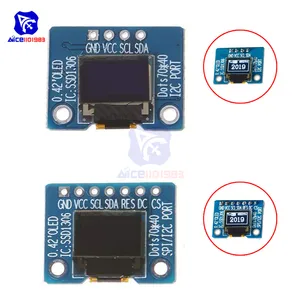 Модуль ЖК-дисплея diymore, 0,42 дюйма, 72x40, с интерфейсом IIC SPI, SSD1306, для Arduino AVR STM32 Raspberry Pi 3,3 В