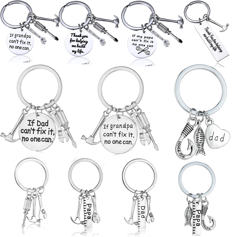 Если папа не может его исправить быть ручных инструментов брелок с надписью Daddy