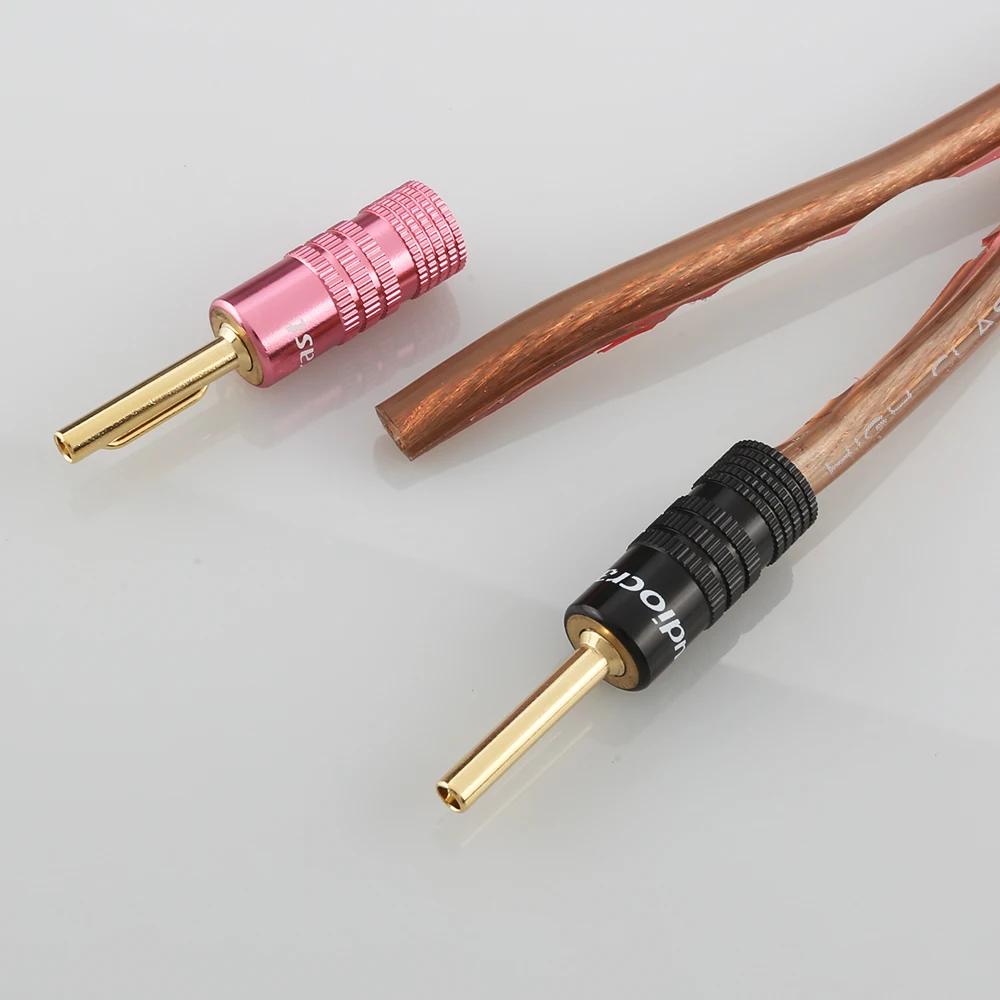 Audiocrast B839G 24K позолоченный Горячий Новый кабель для динамика разъемы типа банан |