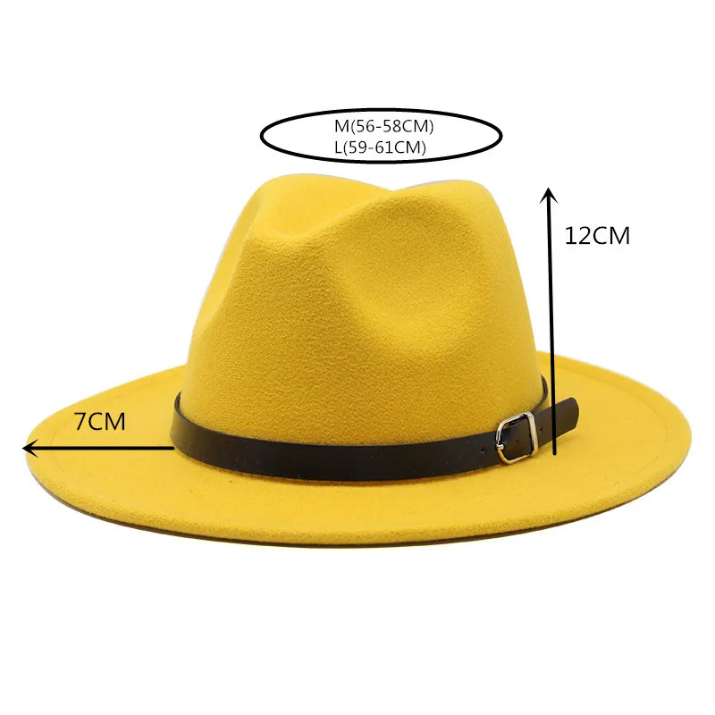 

Winter Autumn Imitation Woolen Women Men Ladies Fedoras Top Jazz Hat European American Round Caps Bowler Hats