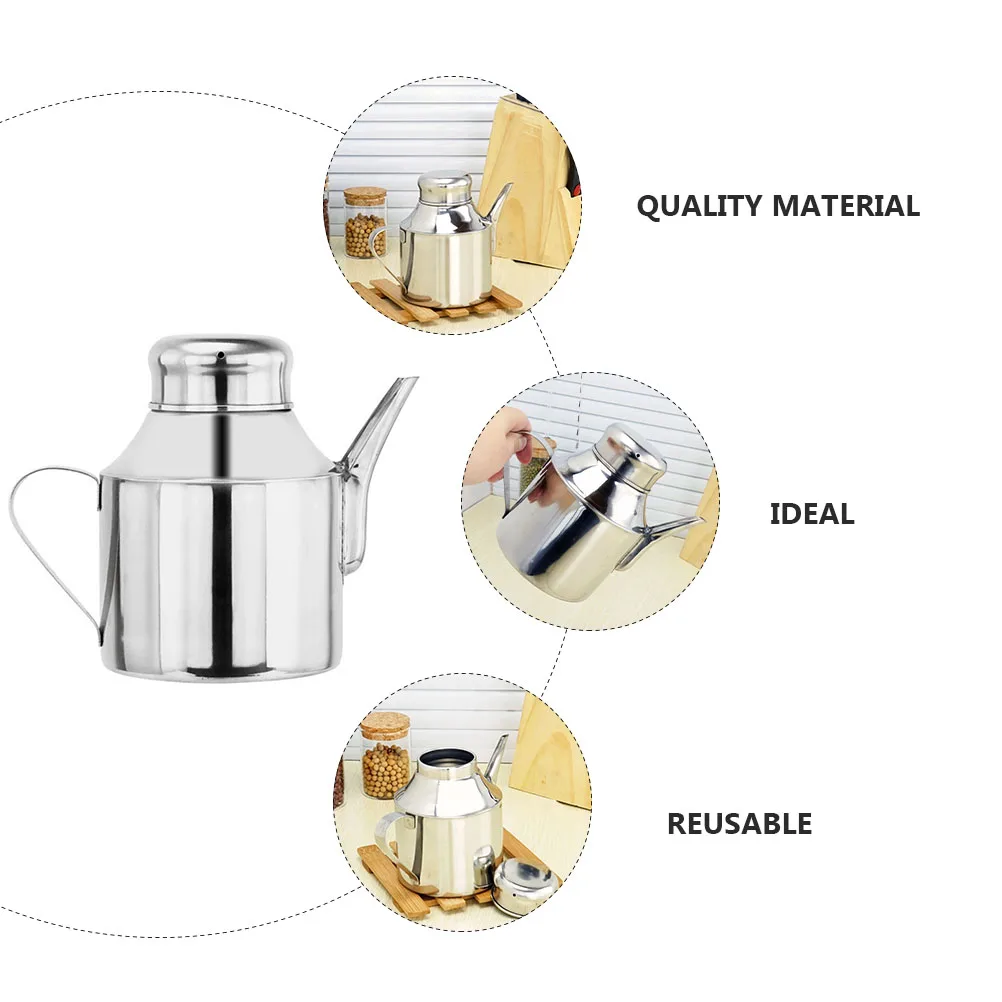 Банка для масла из нержавеющей стали кухонная бутылка уксуса