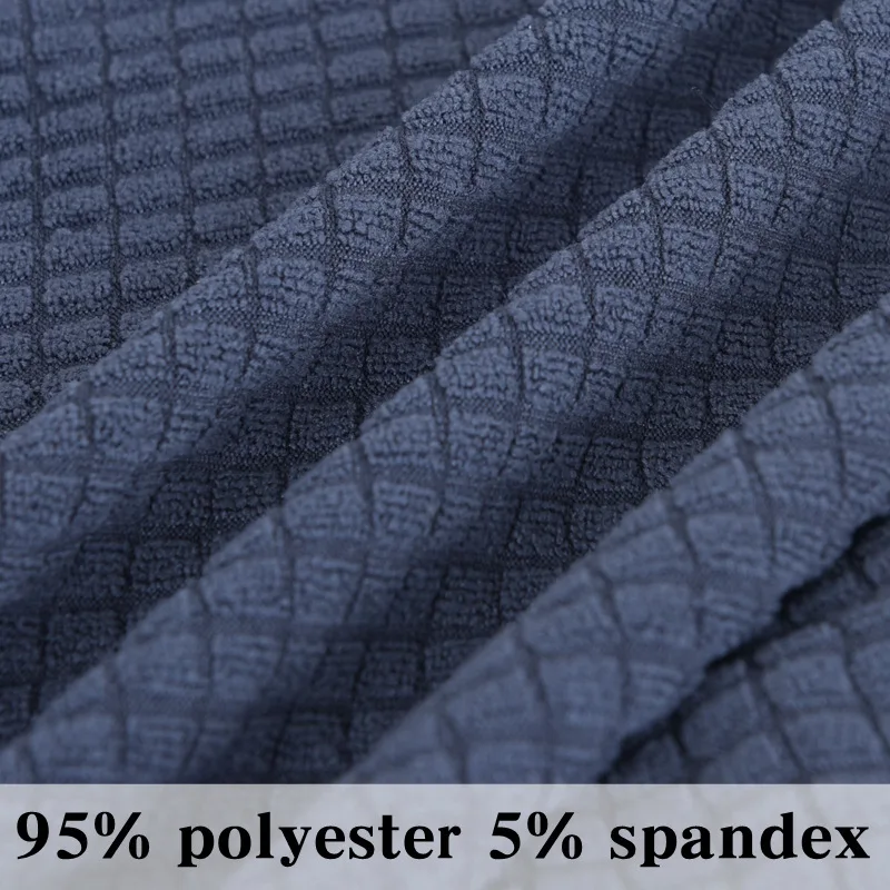 

2/3/4 Seater Sofa Cover For Living Room Blue Gray Black Waterproof Splash Proof Thicken Plush Fabric Sofa Cover Non-Slip