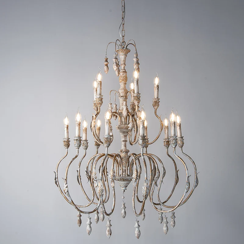 Французская деревенская люстра для гостиной лампа европейский стиль столовой