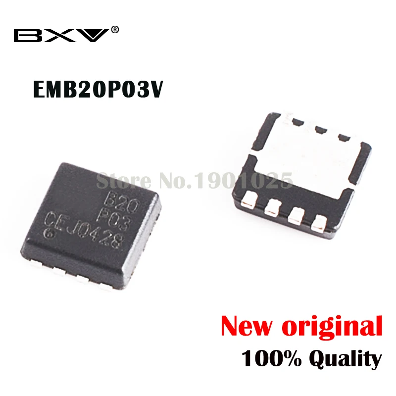 

10 шт. EMB20P03V EMB20P03 B20P03 3*3 мм полевой транзистор, новый оригинальный
