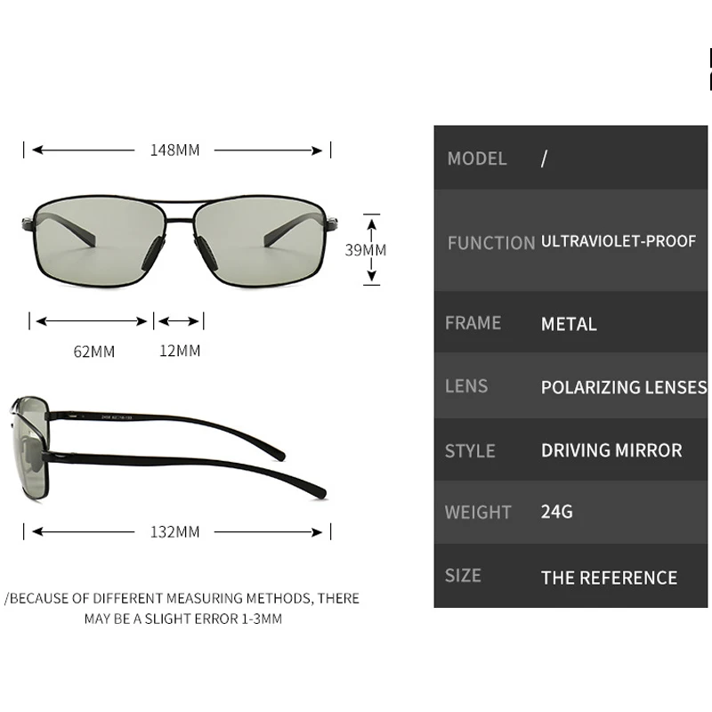 

VIAHDA Sunglasses Men Polarized Aluminum Glasses HD Driving Shades Sun Glasses Male