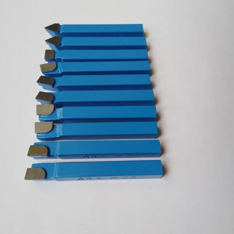 10Pcs Blue Carbide Lathe Tool Bit 1/4Inch Metal Tip Tipped Cutter Set For Cnc Tools | Инструменты