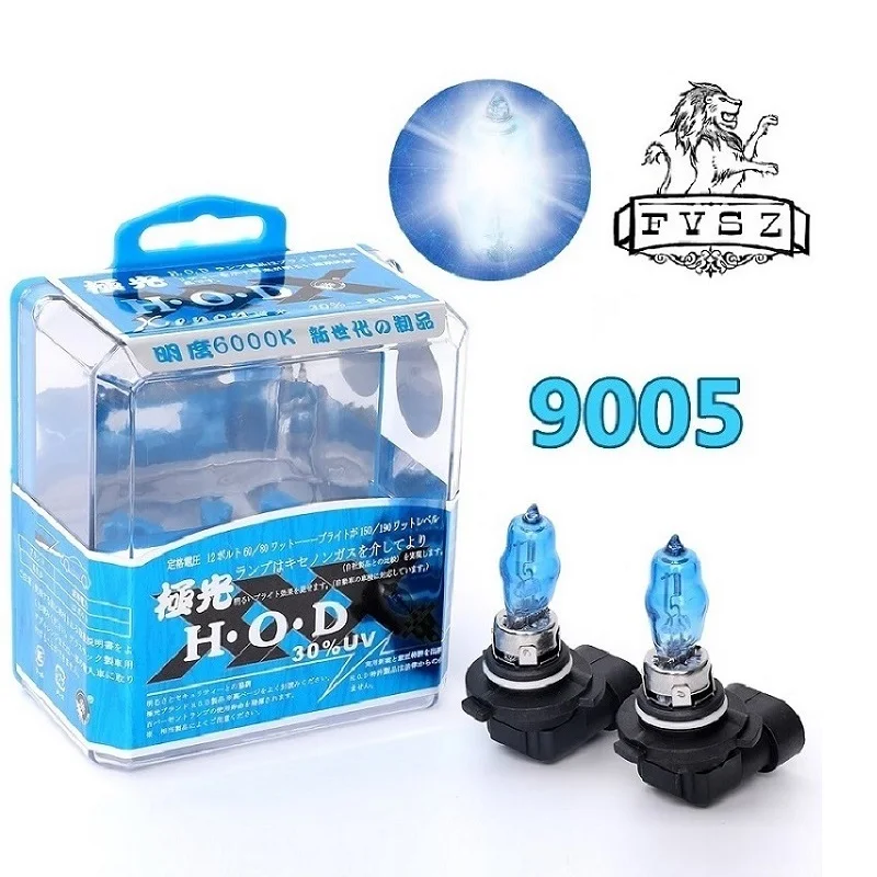 2 шт. автомобильные галогенные лампы 9005 HB3 12 В 100 Вт 6000 К|hb4 12v|car light source9006 hb4 |
