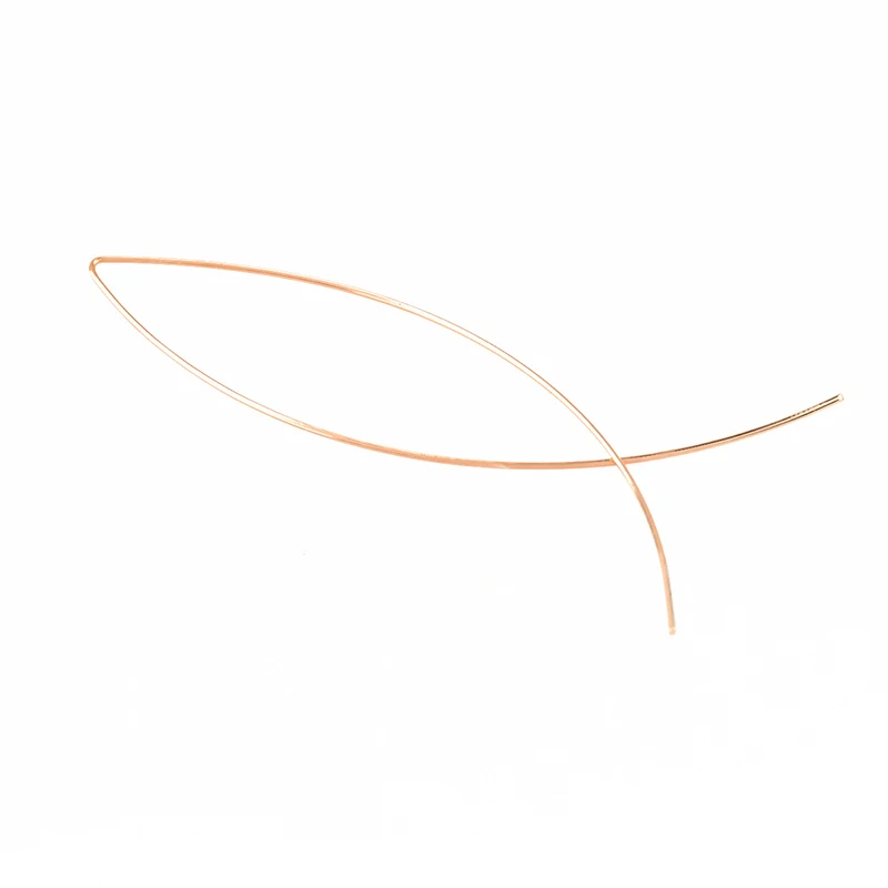 

Fashion Women Girl Geometric Fish Shaped Earrings Simplicity Copper Wire Handmade Earring Brincos De Gota Feminino