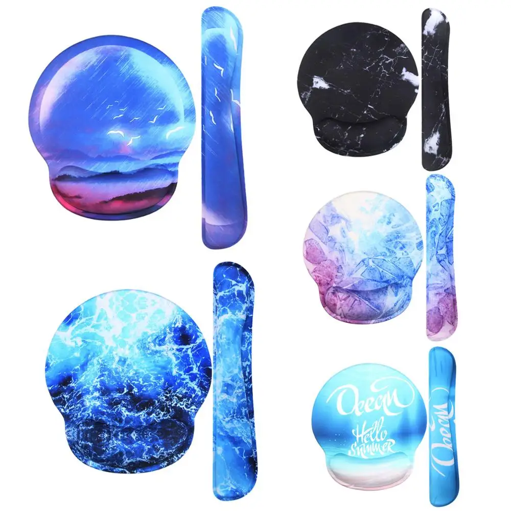 Коврик для мыши с поддержкой запястья и подставкой клавиатуры набор ковриков