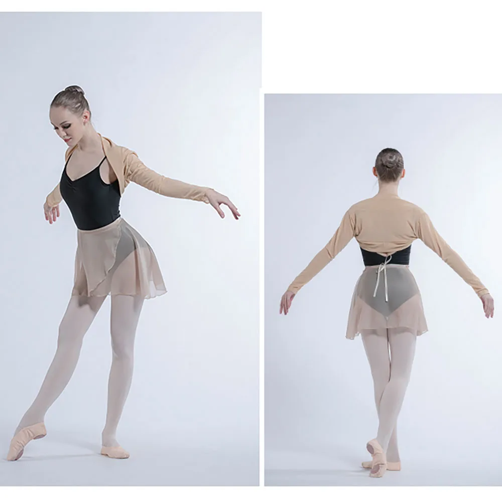 Women Imported Mesh Fabric Fashion Style Ballet Dance Coat Scarf Jacket |
