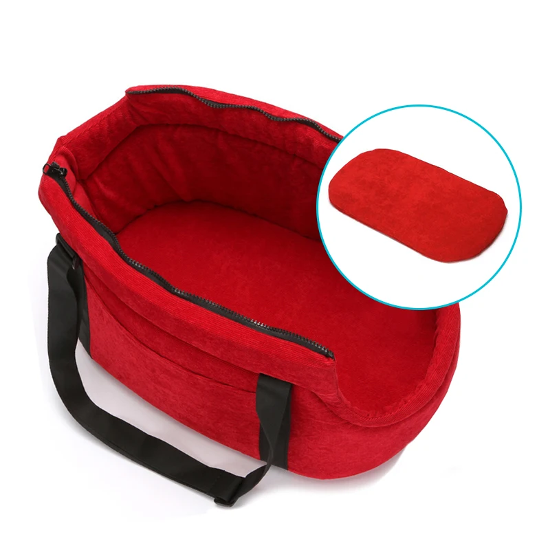 Сумка для домашних питомцев портативная Вельветовая теплая переноска на одно