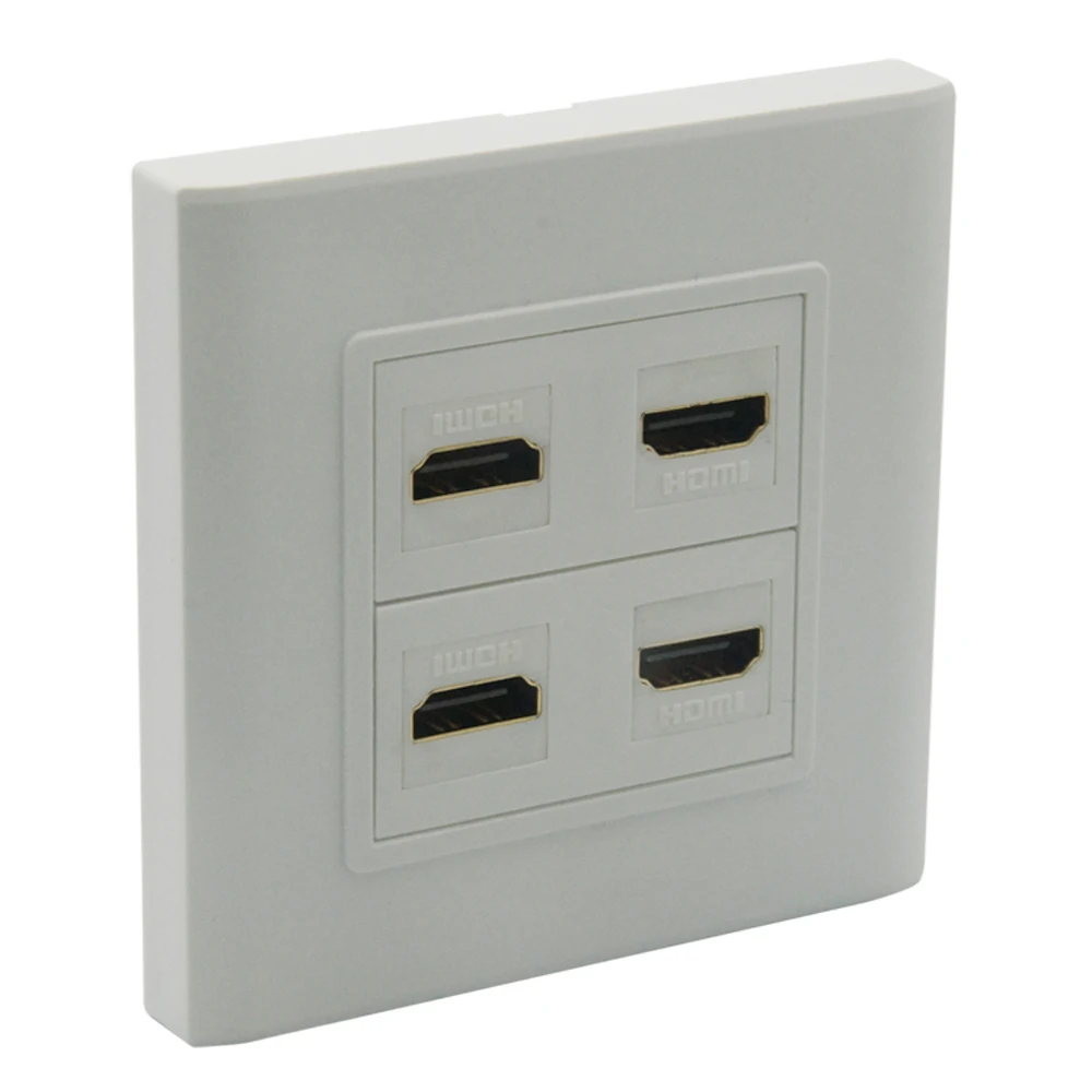 ЕС 86 Стиль 4 Порты HDMI V2.0 женский настенной розетки|hdmi wall plate|wall platewall plate hdmi |