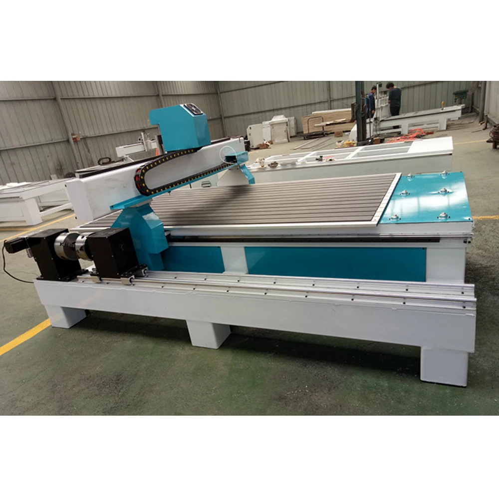 Деревянный роутер 3d cnc с боковым вращением 1325 4 осевой деревообрабатывающий