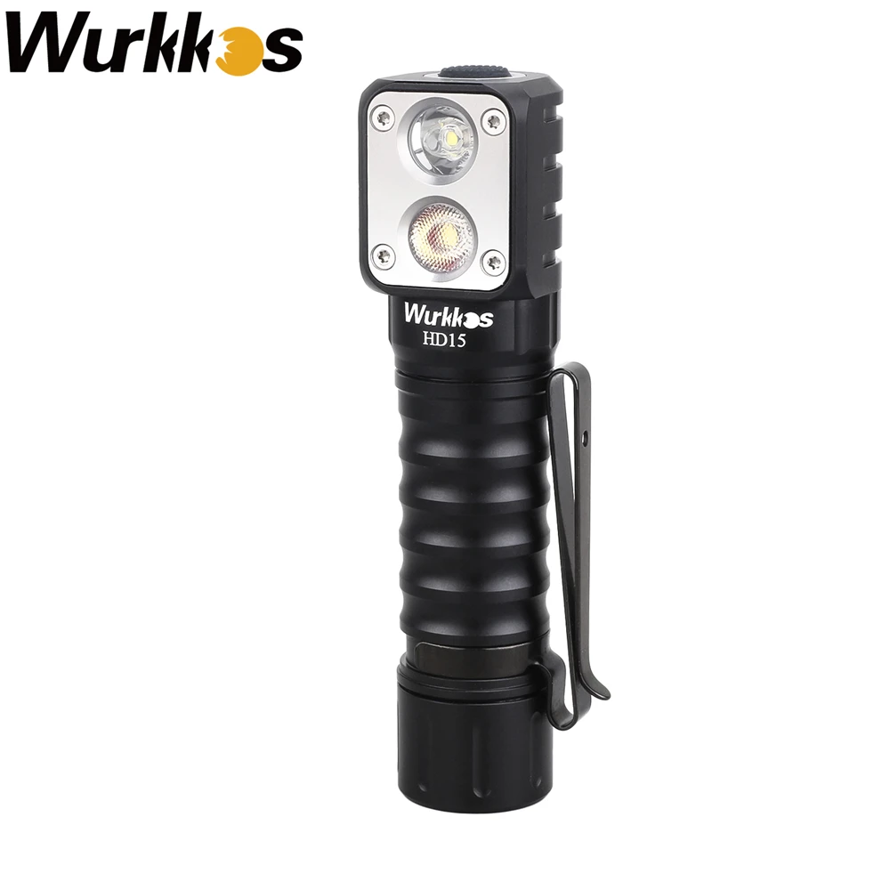 Налобный фонарь Wurkkos HD15, 2 А, перезаряжаемый налобный фонарь 18650 лм, двойной светодиодный фонарь LH351D SST20, магнисветильник задний фонарь с USB-зарядкой - Апрельский топ товаров с Али
