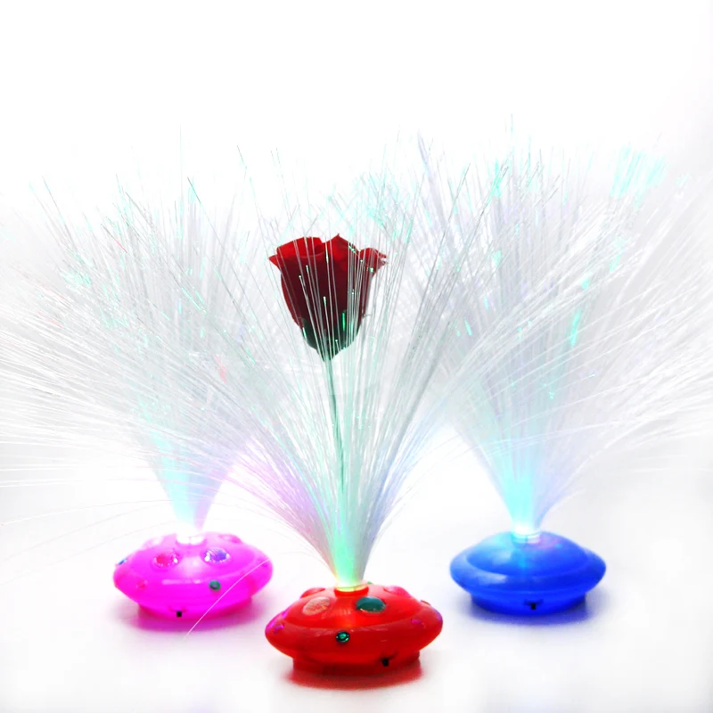 

Christmas tree light Beautiful Romantic Color Changing LED Fiber Optic Night light Christmas Party Home decor small night light