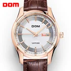 DOM деловые часы мужские Ретро дизайн кожаный ремешок аналоговые кварцевые наручные часы лучший бренд Роскошные спортивные Relogio Masculino M-517