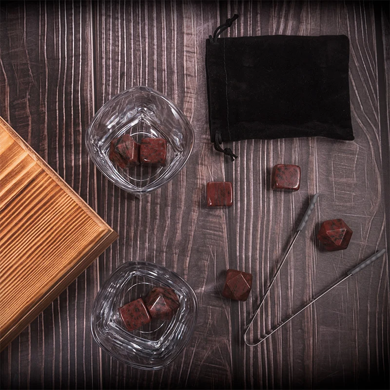 Бесплатная доставка кубики льда из натурального виски в деревянных чехлах