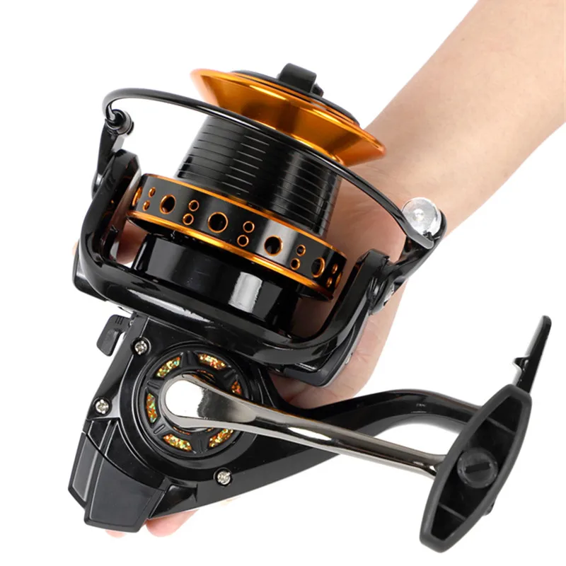 

Спиннинговая Рыболовная катушка для карпа 1000-12000 максимальное усилие фрикциона 20 кг 5,2: 1/4.0:1 скорость полностью Металлическая Катушка спинн...