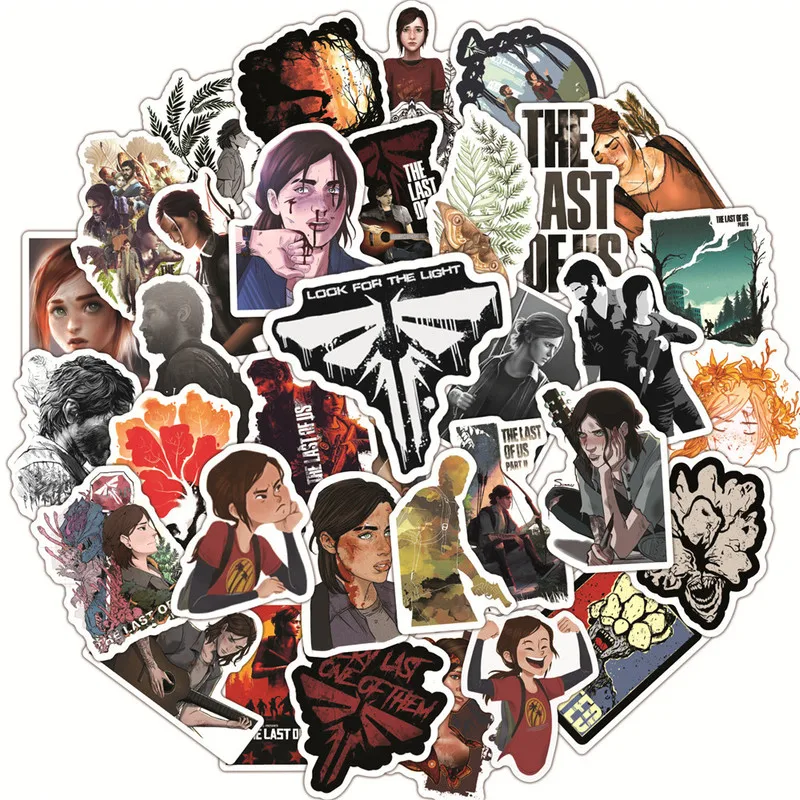 10/50 шт./упак. Мультяшные наклейки The last of us для мотоцикла скейтборда велосипеда