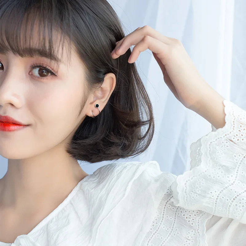 Женские круглые серьги колечки Trusta мини сережки из 100% настоящего серебра 925 пробы