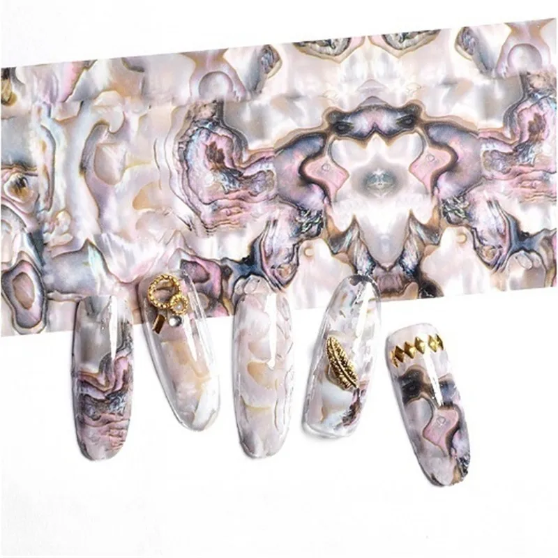 4*120 см оболочки звездное небо фон для ногтей градиент Мрамор узор ногтевое