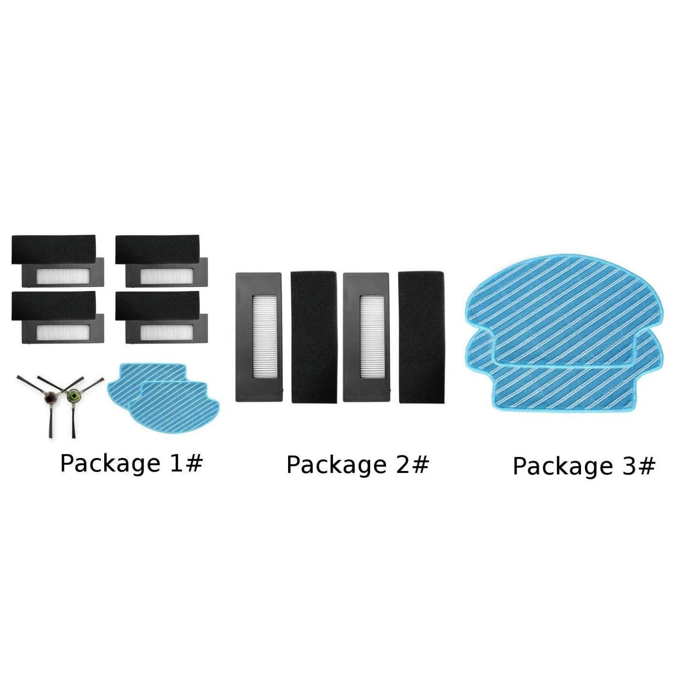 Фильтр боковая щетка Швабра замена ткани для робота пылесоса Ecovacs Deebot DE55|Чистящие