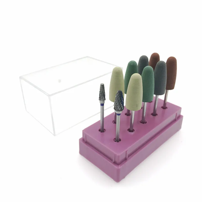 1 набор стоматологических полировальных инструментов 8 шт. круглых силиконовых