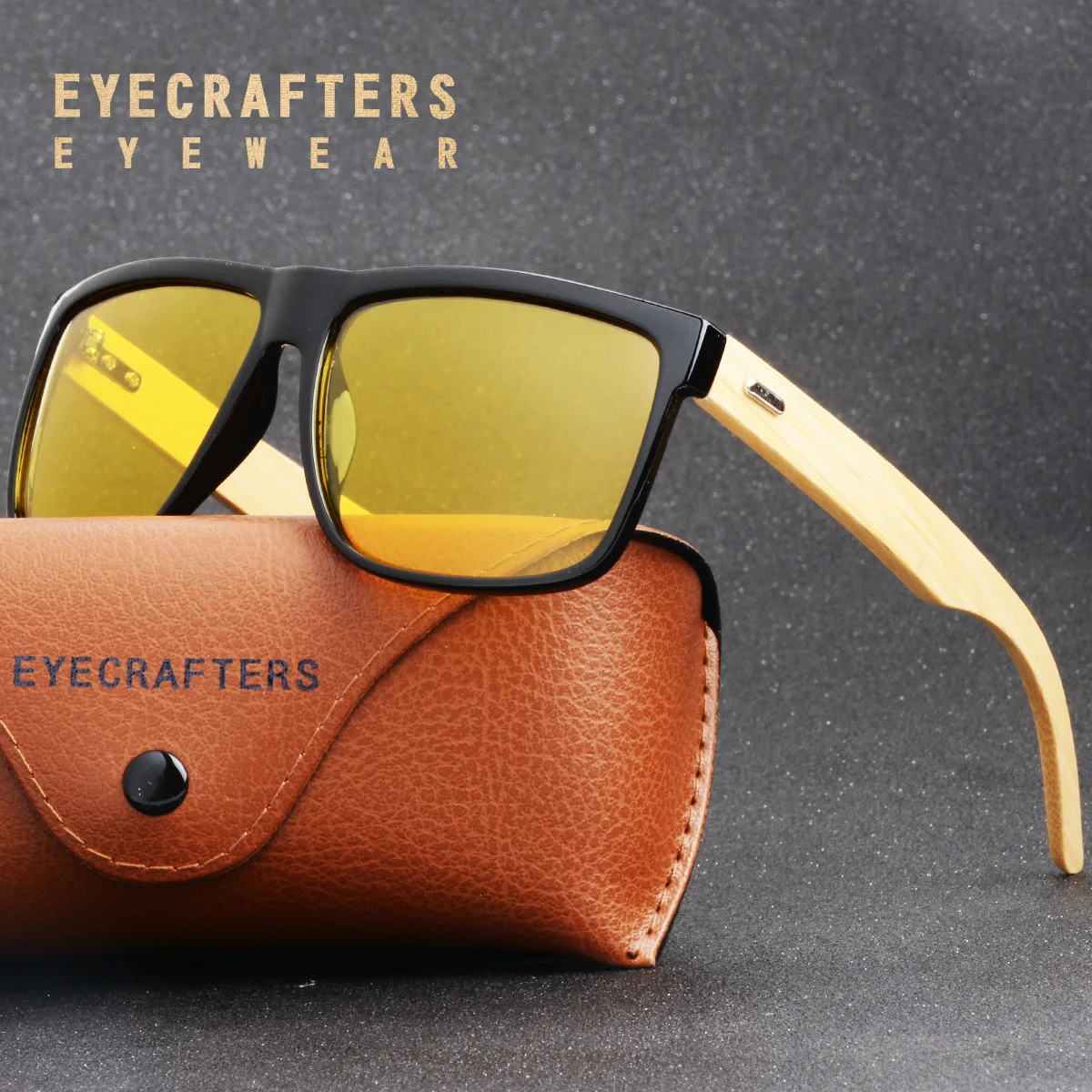 Солнцезащитные очки с бамбуковым покрытием UV400 для мужчин и женщин