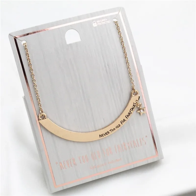 New letter necklace curved bright face simple atmosphere | Украшения и аксессуары