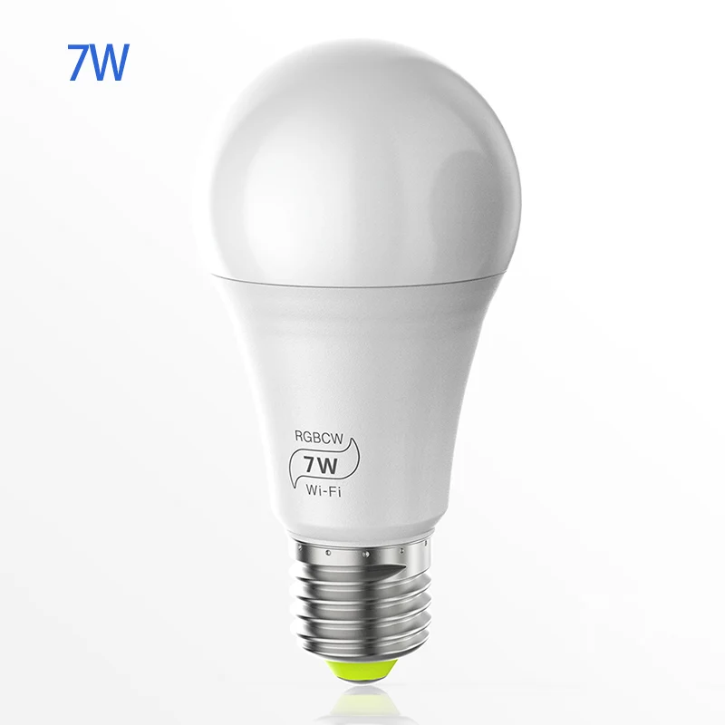 Волшебный 7/11 Вт E27 RGB wifi светодиодный умный ламповый светильник беспроводная домашняя Автоматизация лампа 85-265 в лампа совместима с Alexa Google Home - Цвет: 7W