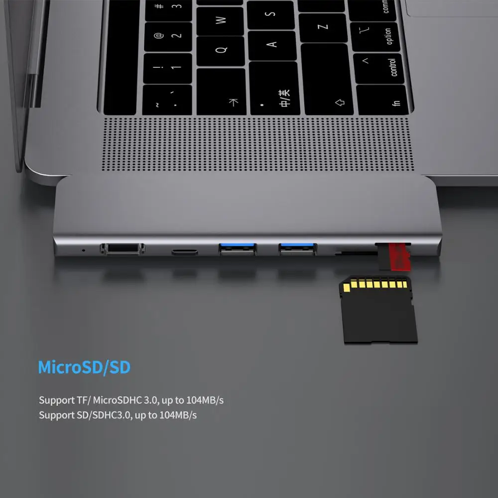 USB 3,1 type-C концентратор к HDMI адаптер 4K Thunderbolt 3 USB C концентратор с концентратором 3,0 TF sd-ридер слот PD для MacBook Pro/Air /