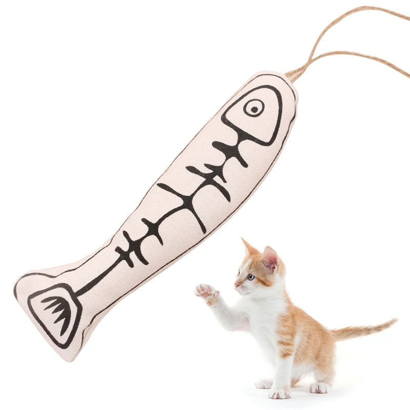 

Legendog Cat Toy Fish Flopping Cat Interactive Toy Kitten Catnip Toy Kitten Chew Toy with Rope Hanging Funny Toy Training Toys