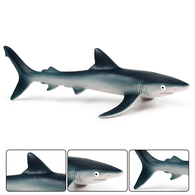 

New Children's Simulation Marine Life Model Toy Small Blue Shark Marine Animal Shark Model Children's Toy