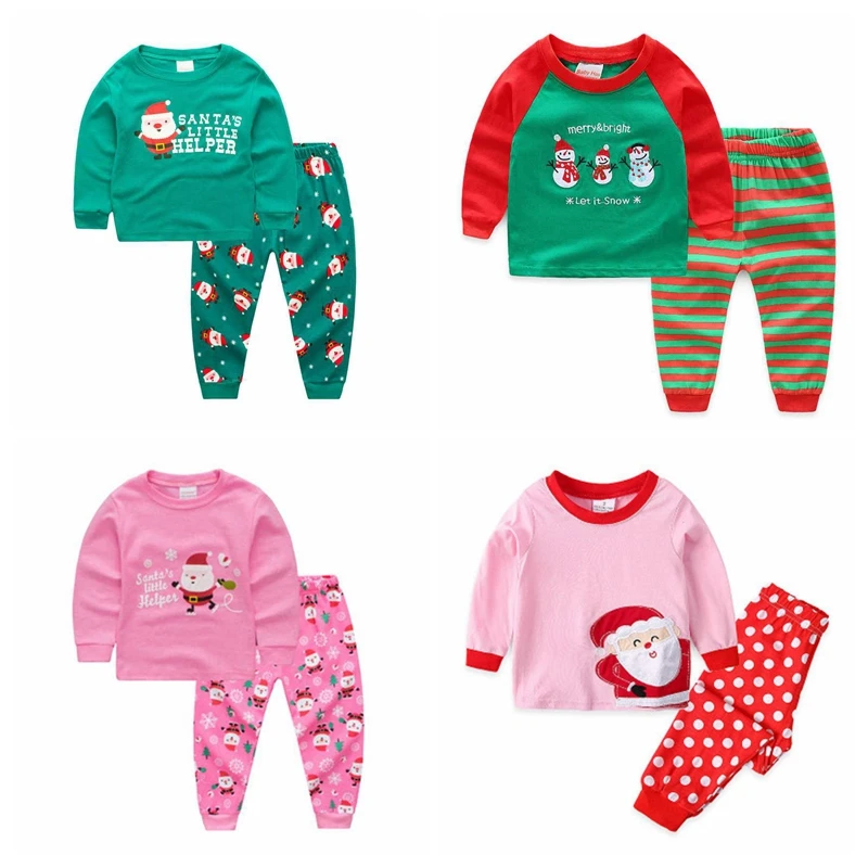 

Новый дизайн, домашняя одежда для сна для девочек, хлопковые Пижамные комплекты, Детская Пижама с длинным рукавом и мультяшным рисунком, оде...