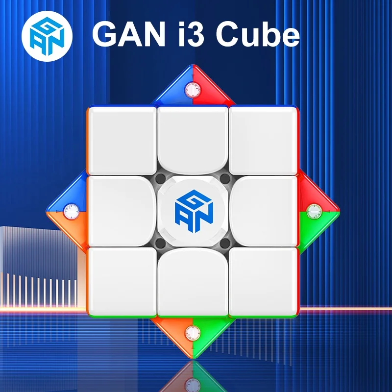Cubo m&aacute;gico magn&eacute;tico GAN356 I 3x3x3, I3 Stickerless GAN 356, juguetes profesionales antiestr&eacute;s, rompecabezas para el juego, regalos para ni&ntilde;os-0