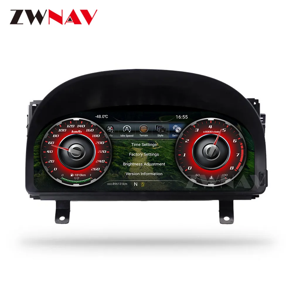 

12"LCD Android 9.0 Car Instrument Dashboard Display GPS Navi For Toyota alphard Head Unit screen