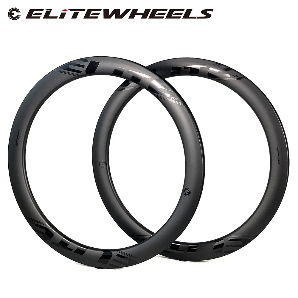 Дисковый карбоновый обод ELITEWHEELS 700c 60 мм для велокросса шоссейный трубчатый UD