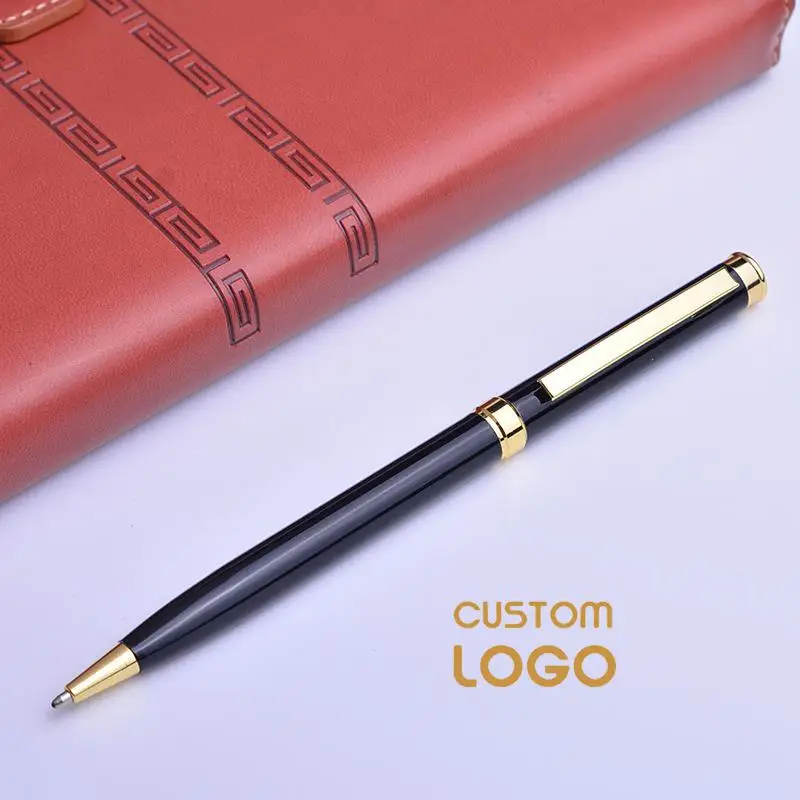 

Metal Gift Pen 1.0mm Ballpoint Pens Metal Pen For Souvenirs Company Bussiness Wedding Gift office school supplies stationery