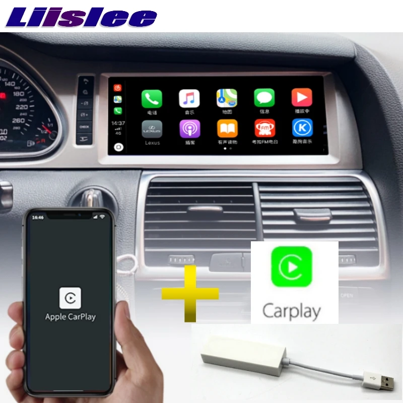 Для Audi Q7 2005~ MMI 10,25 дюймов LiisLee CarPlay адаптер давления в шинах автомобильный мультимедийный плеер gps аудио радио навигация NAVI