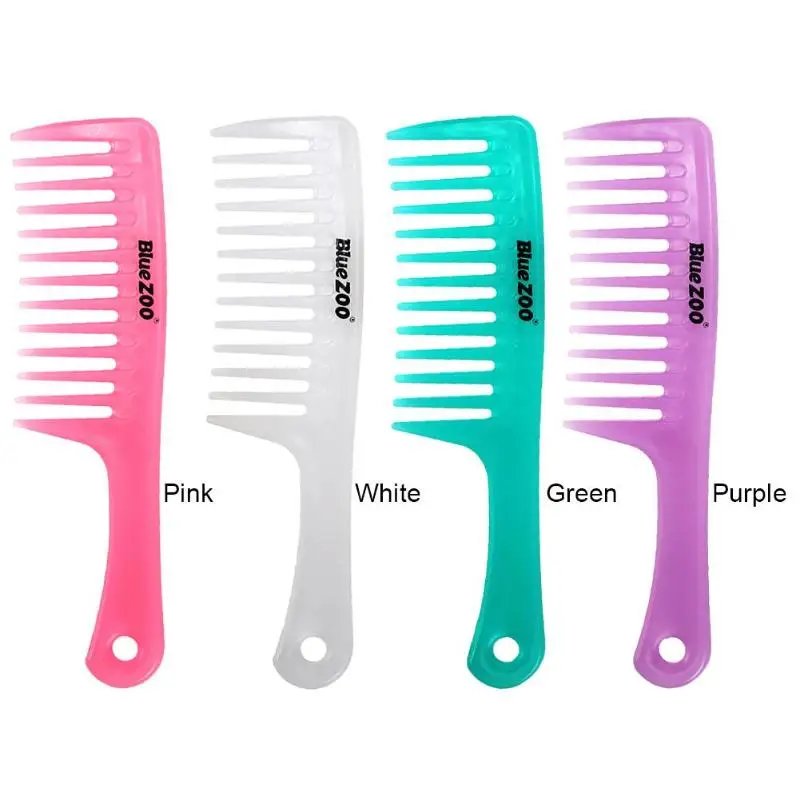 Антистатическая прямая ручка большая широкая зубная расческа для вьющихся волос