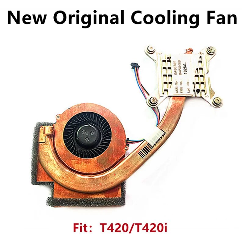 

New Original For Laptop Lenovo Thinkpad T420 T420i Cooling Fan CPU Heatsink Radiator 04W0409 Integrated graphics