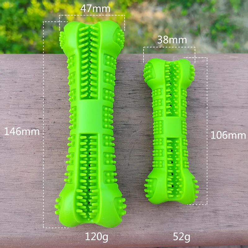 

Dog Toy Bite-Resistant Molar Rod Anti-Halitosis Large Puppy Silicone Bone Relieving Artifact Pet Toothbrush