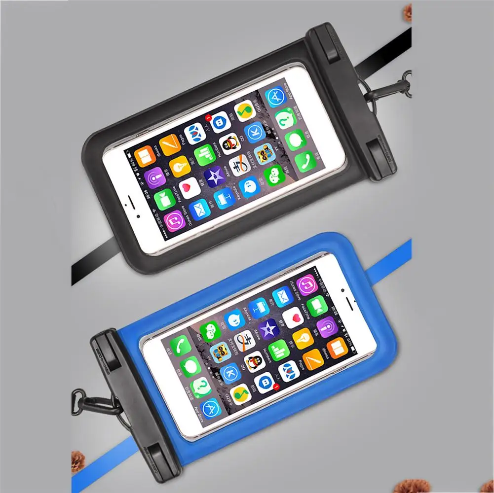 Сухой мешок ПВХ мобильный телефон IPX8 водонепроницаемый прозрачный пакет чехол с