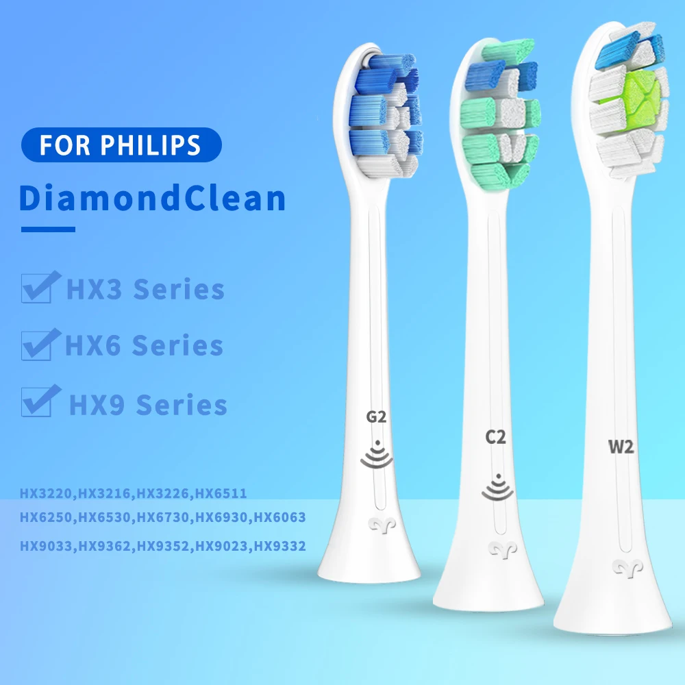 

Toothbrush Heads for Philips Sonicare Electric Toothbrush 2 Series Plaque Control 3 Series Gum Health FlexCare,HealthyWhite