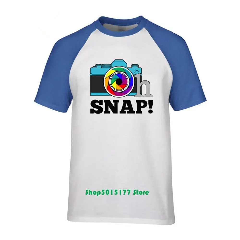 Oh SNAP! Футболка Веселая футболка с изображением камеры короткими рукавами и