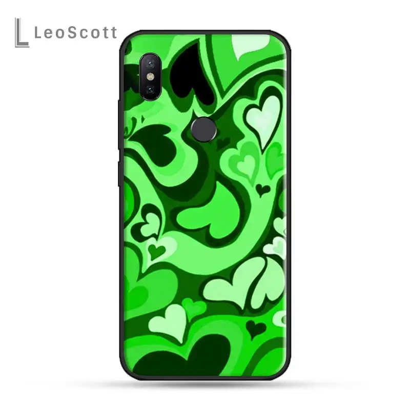 

Purple Heart Swirl Pattern Cover Phone Case For Xiaomi Redmi 7 8 9t a3 9se k20 mi8 max3 lite 9 note 9s 10 pro