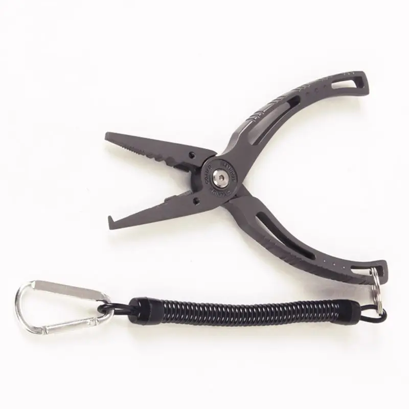 

Рыболовные плоскогубцы из титанового сплава, ножницы, съемник крючков, оплетка, резка лески, приманка, рыболовные снасти с спиральным шнурк...