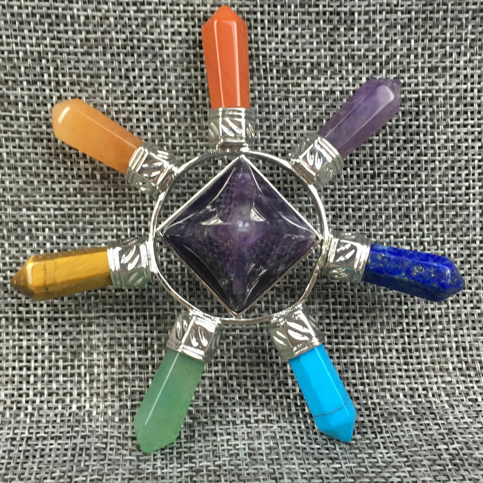 Природный мечта аметист генератор энергии КРИСТАЛЛ ТОЧКА 7 чакра камни кварц 1