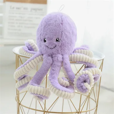 Purple 1 шт., 18 см, Океанский осьминог, милые Мультяшные мягкие животные для девочек, детские игрушки, подарок на день рождения, плюшевые игрушки для детей, куклы для девочек - Цвет: Purple